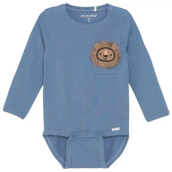 Minymo - Kid's Body L/S - Alltagsunterwäsche Gr 68 blau