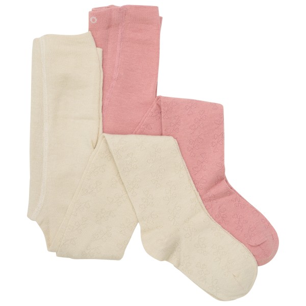Minymo - Kid's Stockings with Pattern No. 124061 2-Pack - Strumpfhose Gr 56/62 beige