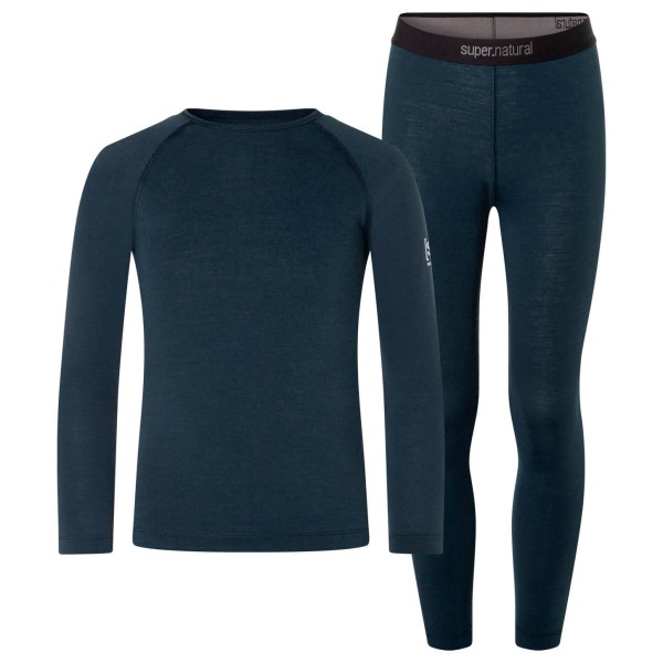 super.natural - Kid's Tundra175 Base Set - Merinounterwäsche Gr 104 blau