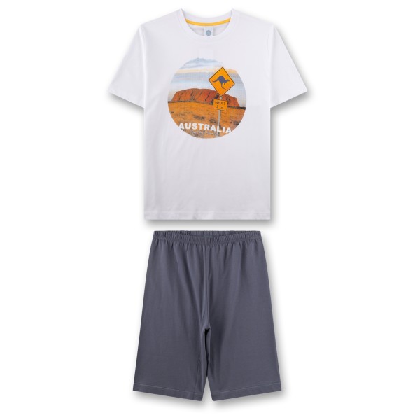 Sanetta - Kid's Pyjama 1/2 246053 - Schlafanzug Gr 140 weiß