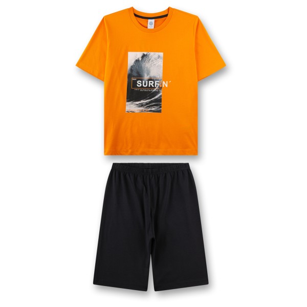 Sanetta - Kid's Pyjama 1/2 246154 - Alltagsunterwäsche Gr 128 orange