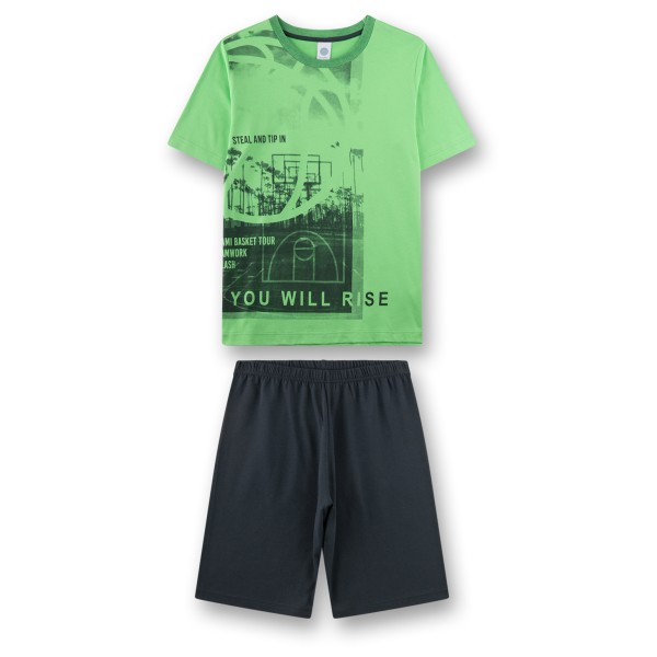 Sanetta - Kid's Pyjama 1/2 246166 - Alltagsunterwäsche Gr 128 grün
