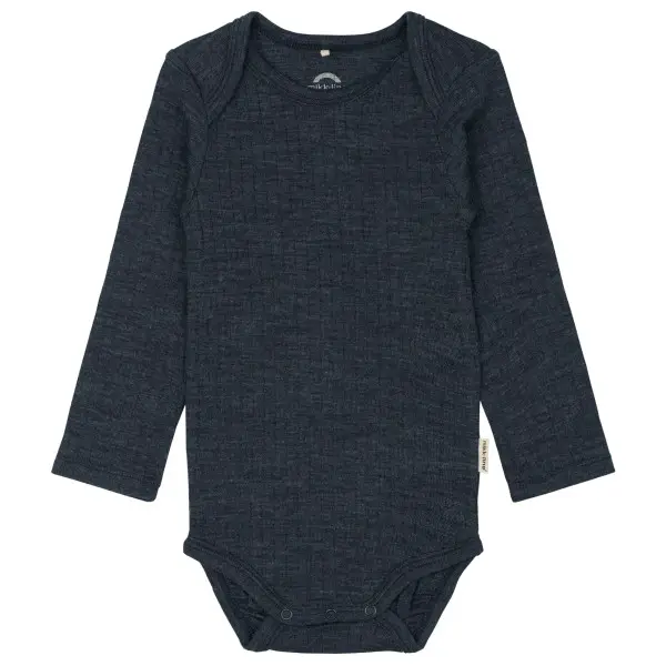 Mikk-Line - Kid's Merino Wool L/S Body - Merinounterwäsche Gr 56 blau