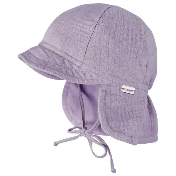 maximo - Kid's Mini Schildmütze Musselin - Cap Gr 45 cm lila/rosa