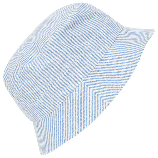 Huttelihut - Kid's Bucket Hat Woven Stripe - Hut Gr 50 cm - 12-24 Months grau