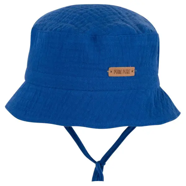 Pure Pure - Kid's Binde-Hut Mull - Hut Gr 49 cm blau