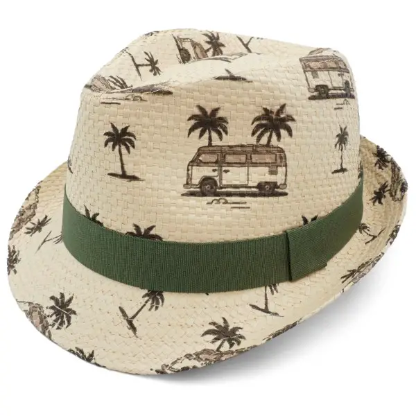 maximo - Boy's Trilby Camper Futter - Hut Gr 55 cm beige