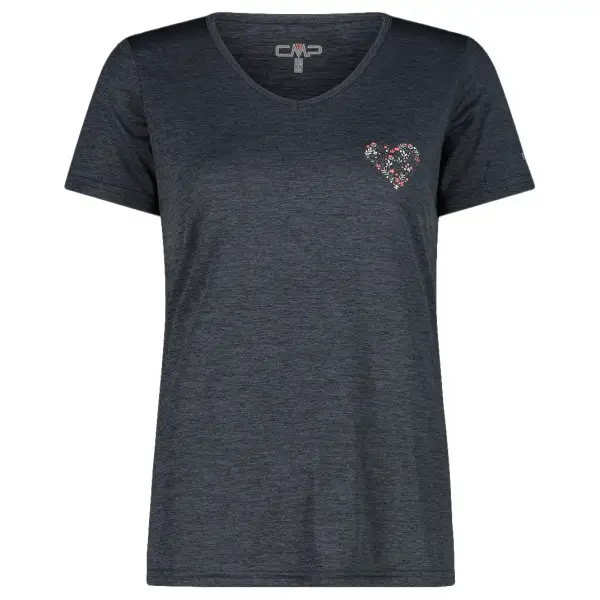 CMP - Women's Light Melange T-Shirt - Funktionsshirt Gr 34 blau