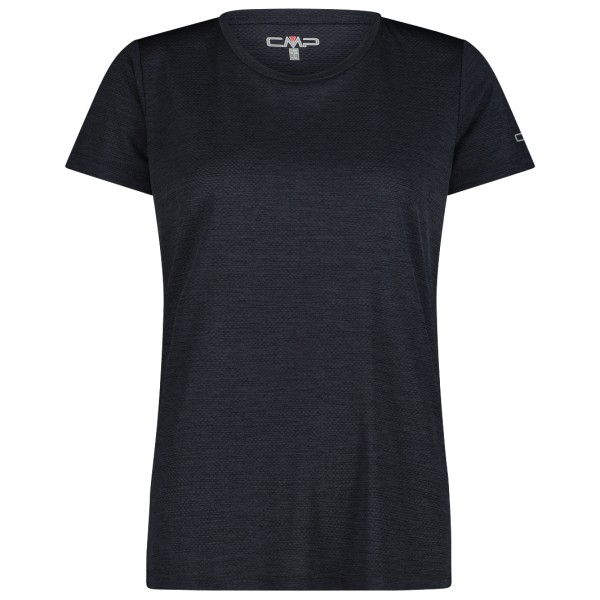 CMP - Women's Jacquard S/S T-Shirt - Funktionsshirt Gr 40 schwarz/blau