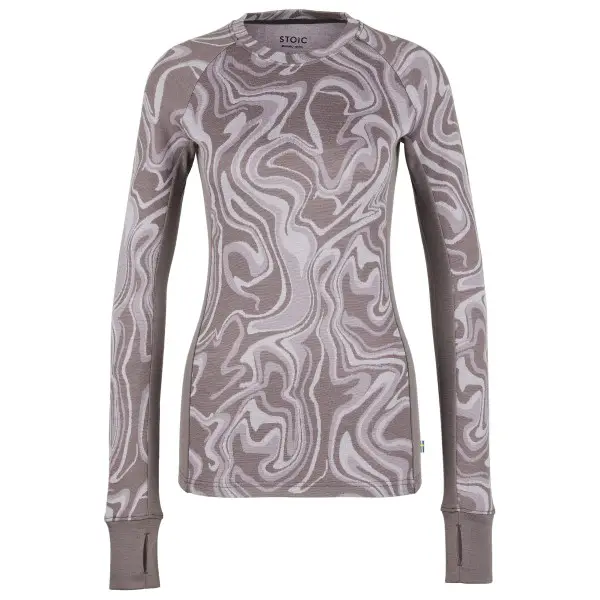 Stoic - Women's Merino225 StensundSt. L/S - Merinoshirt Gr M grau