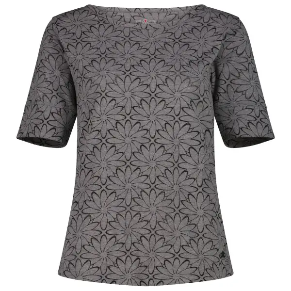 CMP - Women's S/S T-Shirt Floral - Funktionsshirt Gr 34 grau