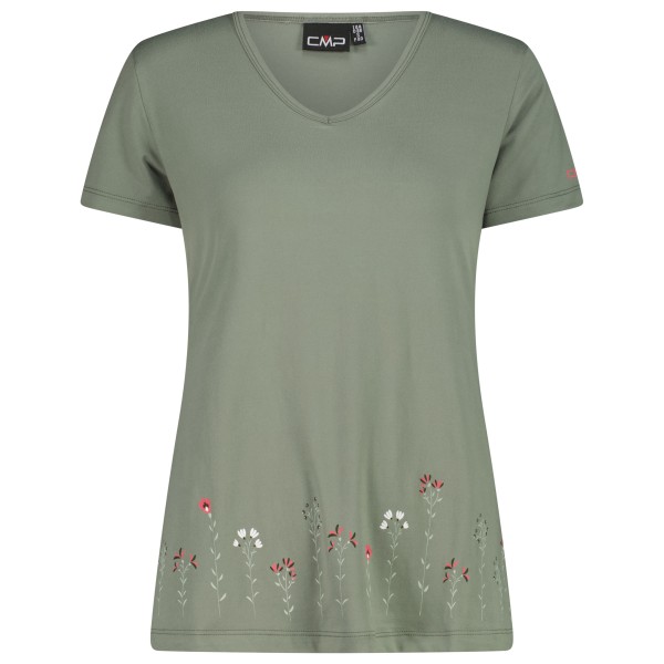 CMP - Women's T-Shirt V-Neck - Funktionsshirt Gr 34 oliv