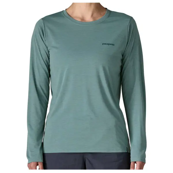 Patagonia - Women's L/S Cap Cool Daily Shirt Boardshort Logo - Funktionsshirt Gr XS türkis