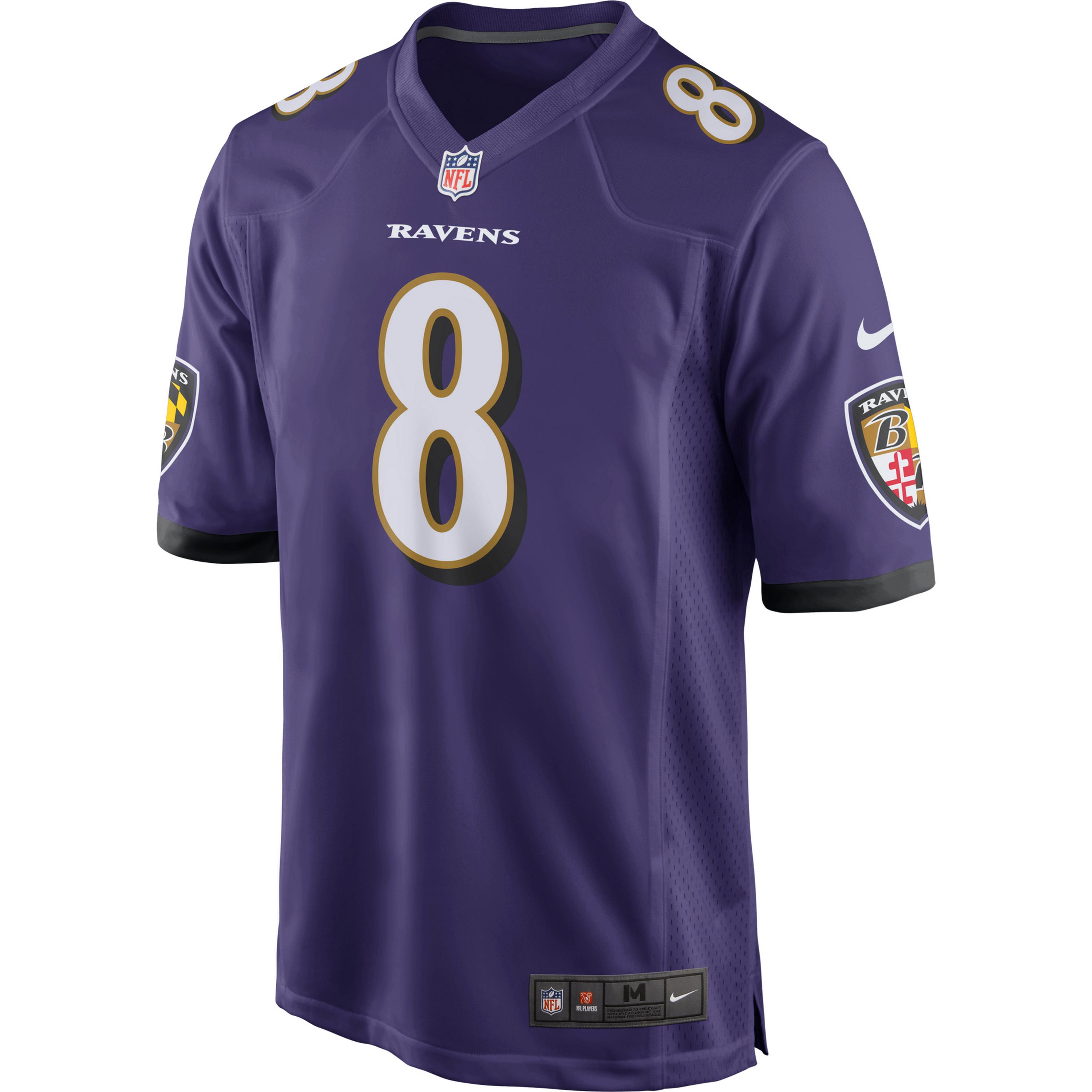 Nike Baltimore Ravens Lamar Jackson 8 Spielertrikot Herren