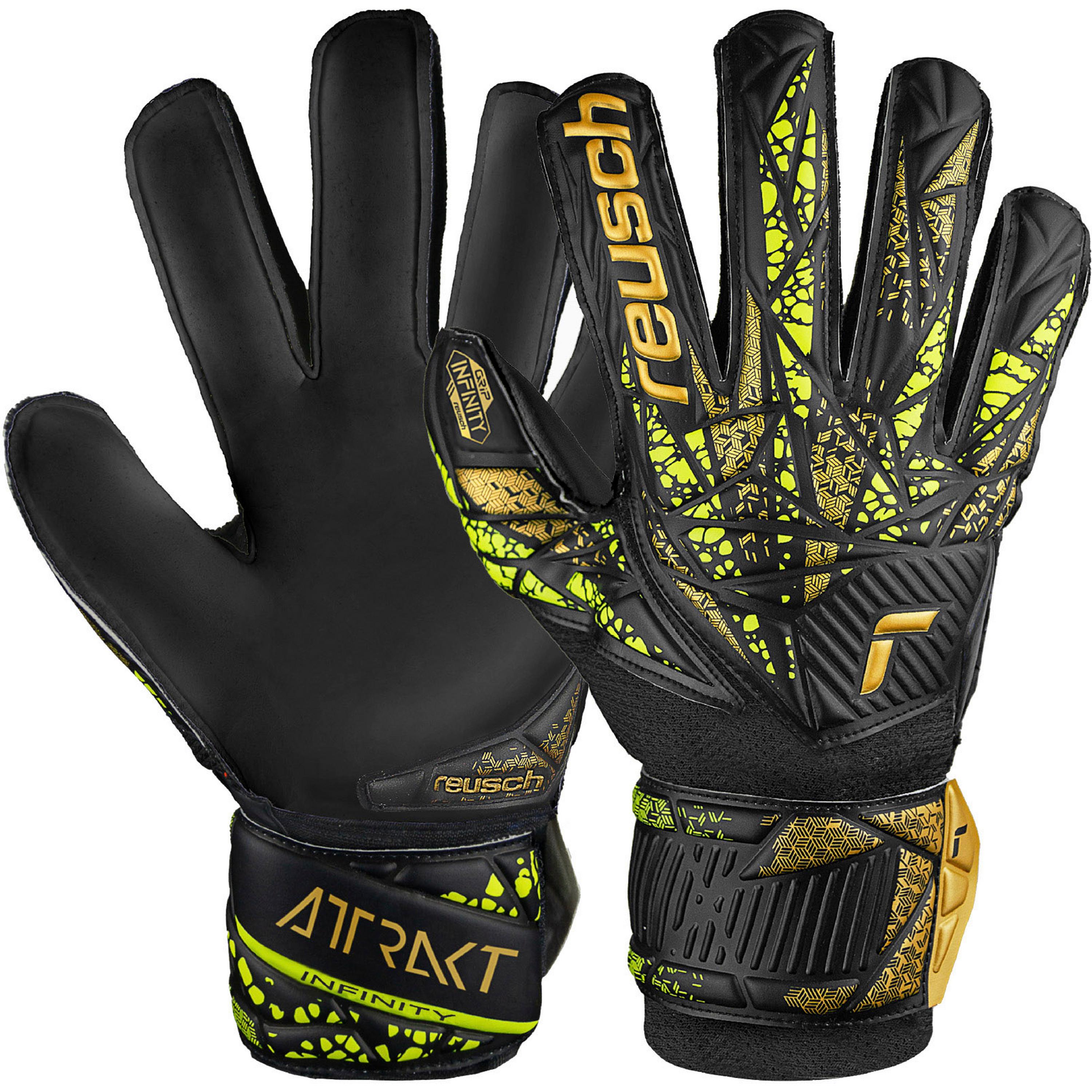Reusch Attrakt Infinity Finger Support Junior Torwarthandschuhe Kinder