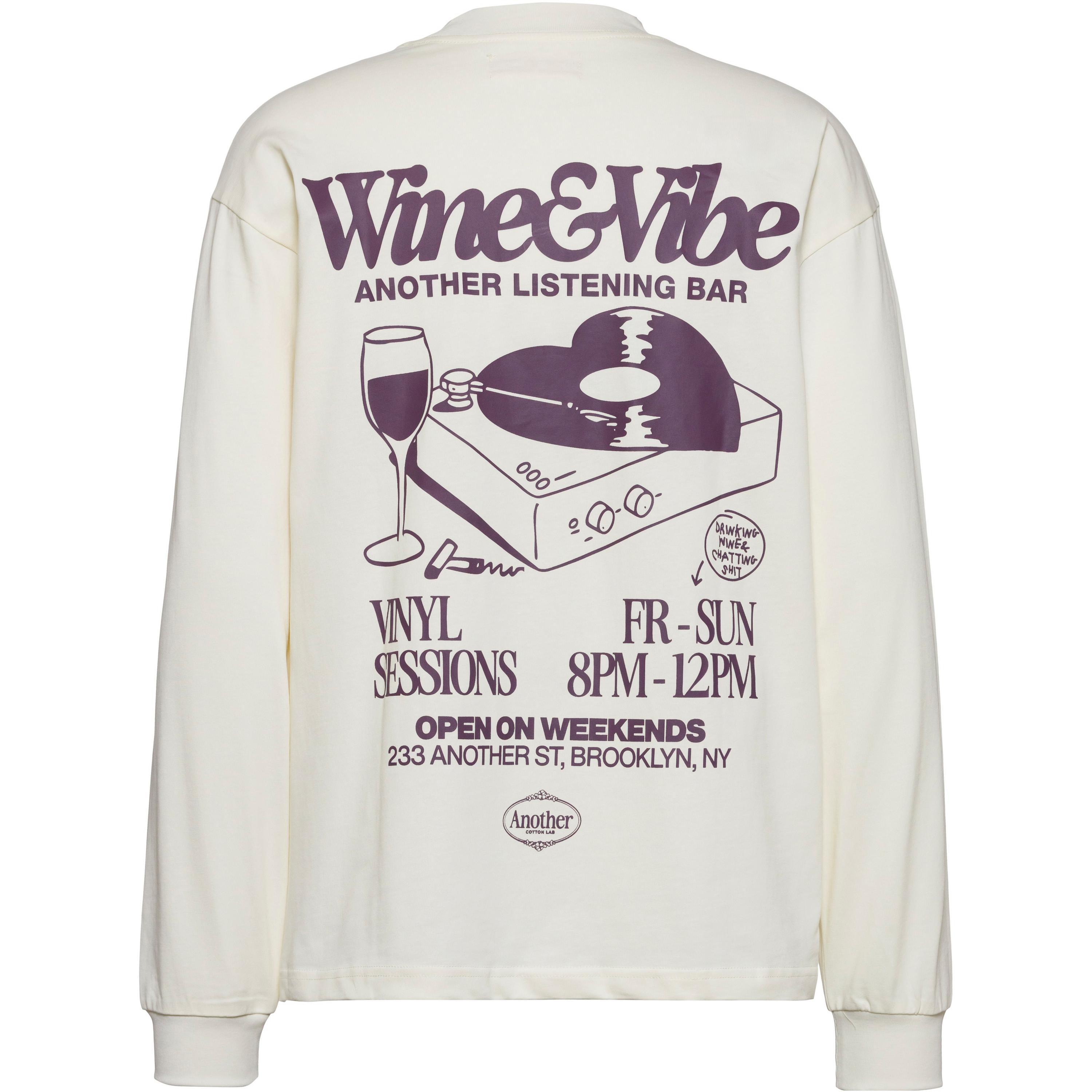 Another Cotton Lab Wine Vibe Langarmshirt