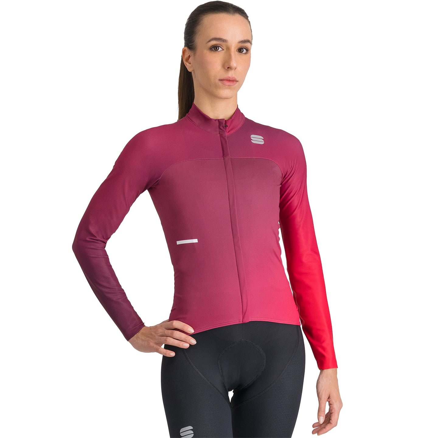 SPORTFUL Bodyfit Pro Damen Langarmtrikot, Größe M, Fahrradtrikot,