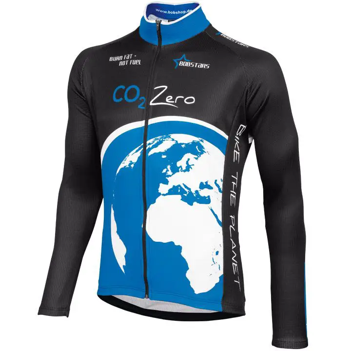 Fahrradtrikot, BOBSTARS Langarmtrikot CO2Zero, für Herren, Größe 2XL,