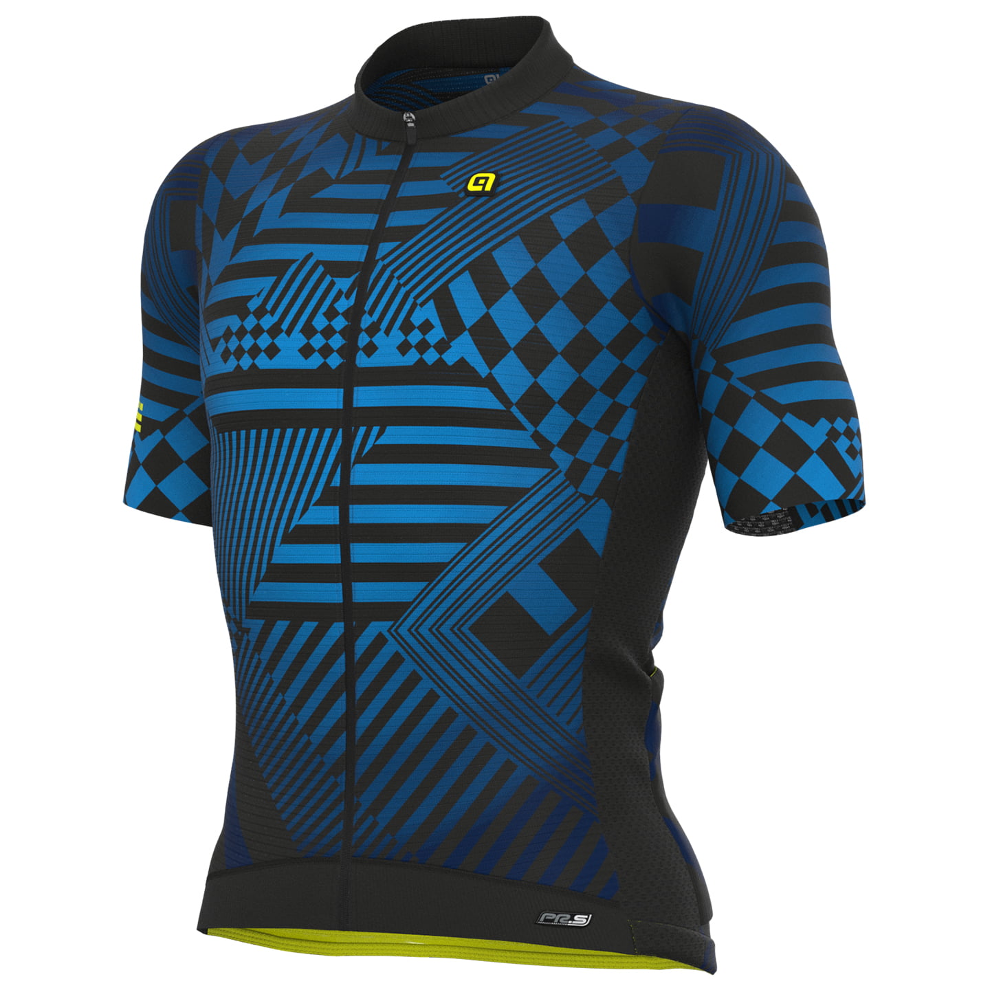 ALÉ Checker Kurzarmtrikot, für Herren, Größe XL, Radtrikot,