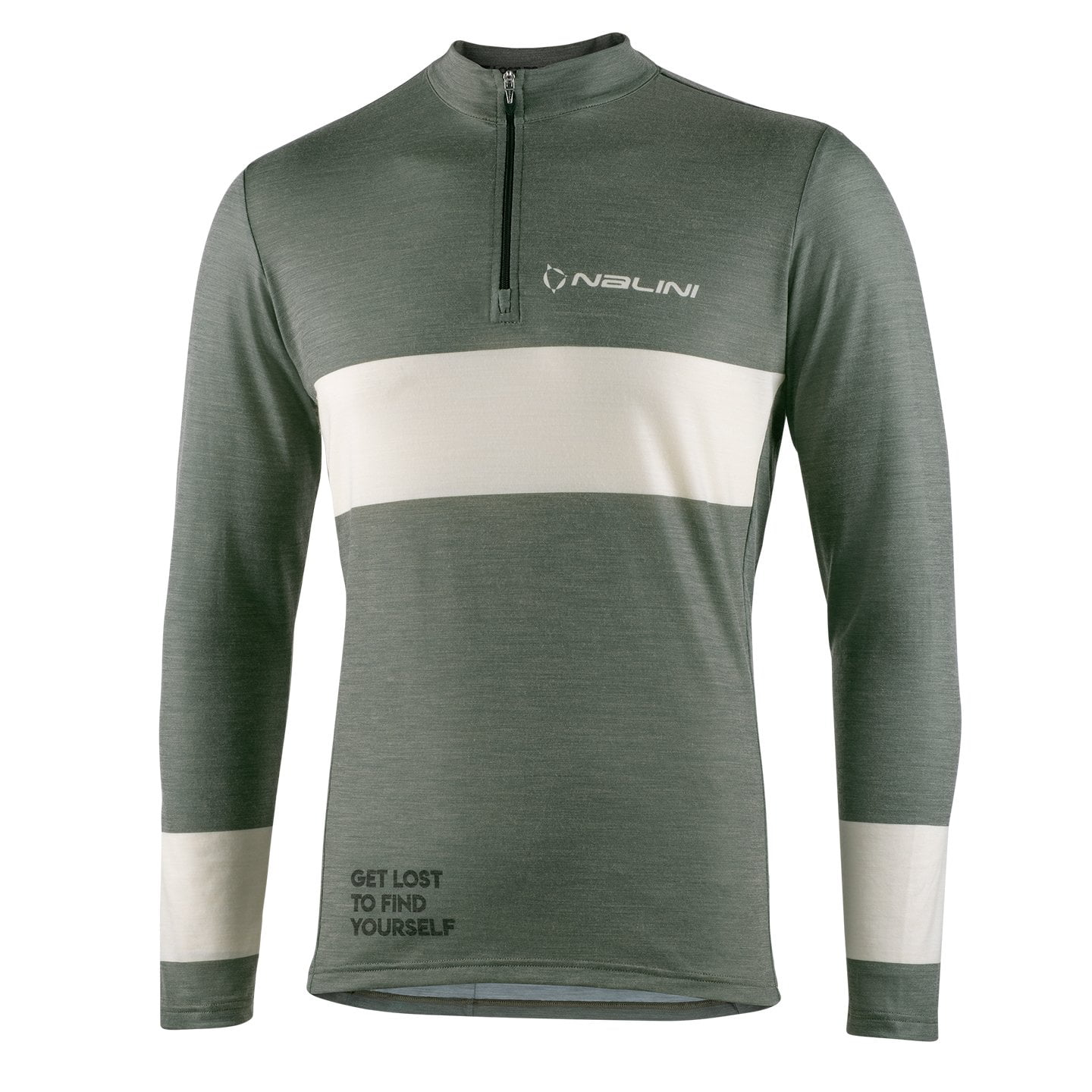 NALINI Langarm-New Wool Bikeshirt, für Herren, Größe L, Radtrikot,