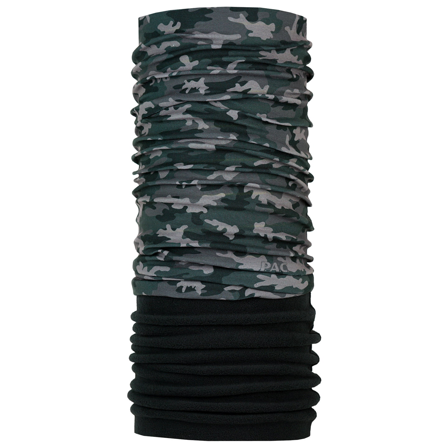 P.A.C. Multifunktionstuch Recycling Fleece Camo Ash, für Herren,