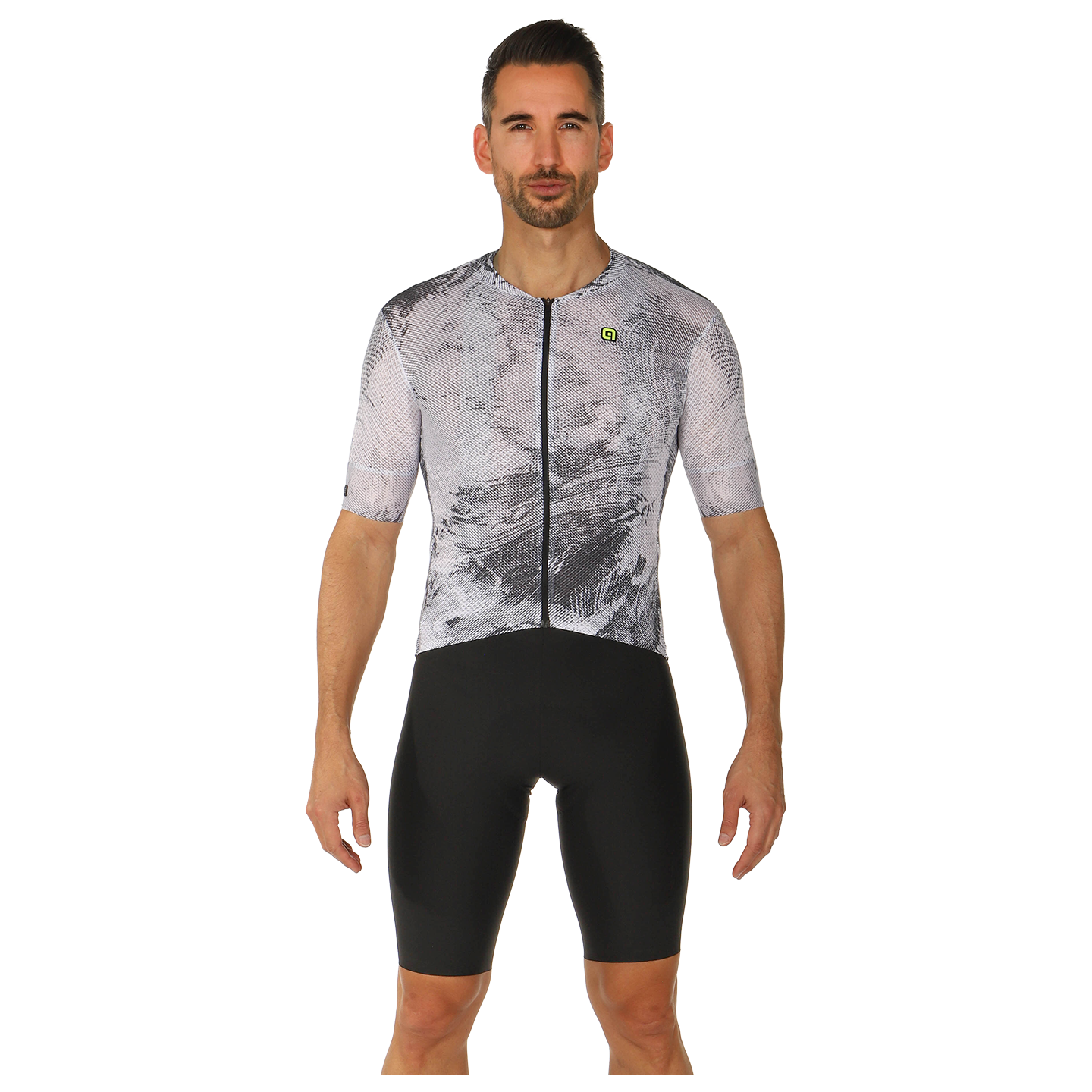 Set (Radtrikot + Radhose) ALÉ Fan Set (2 Teile), für Herren