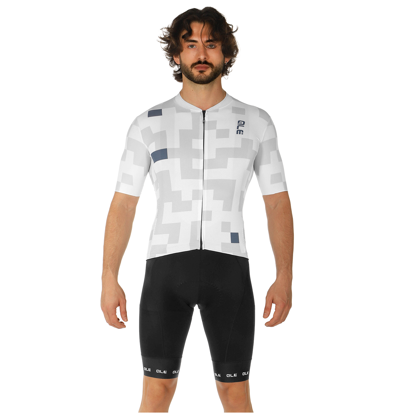 Set (Radtrikot + Radhose) ALÉ Pixel Set (2 Teile), für Herren