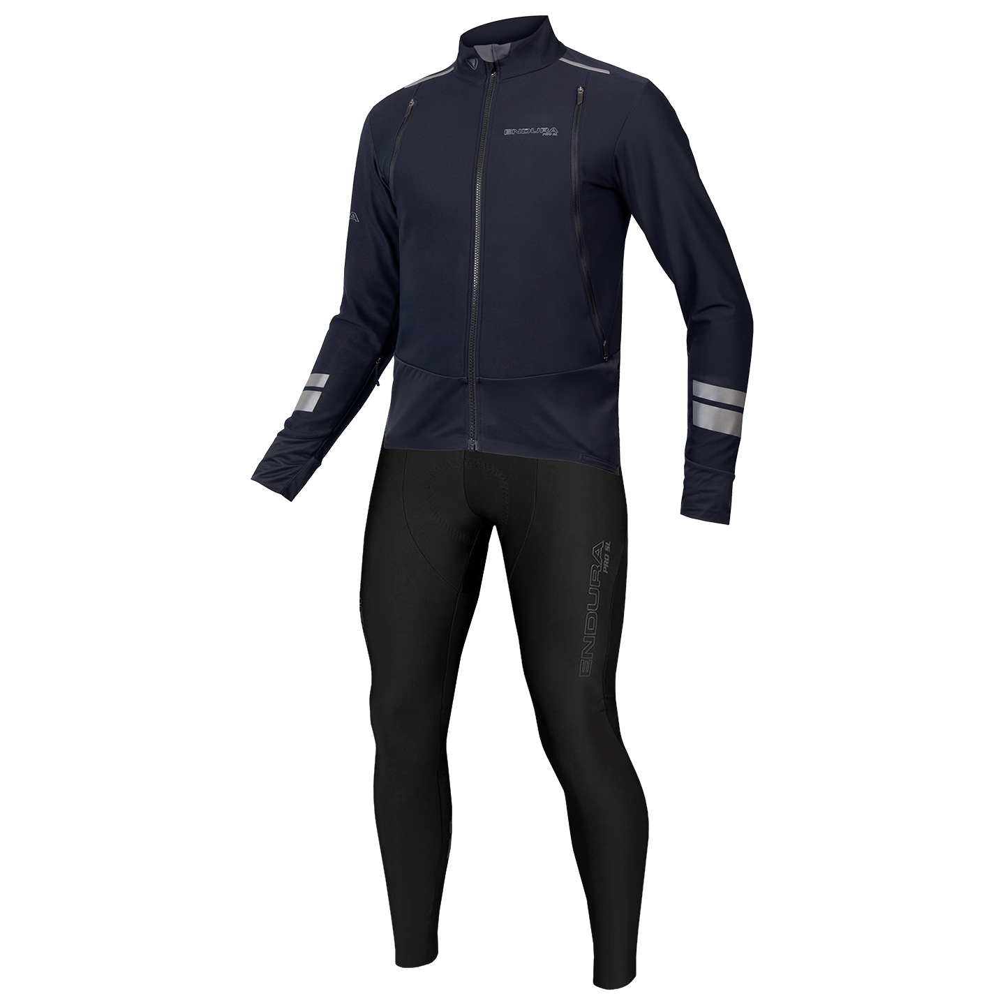 Set (Winterjacke + lange Radhose) ENDURA Pro SL 3-Jahreszeiten Set (2 Teile),