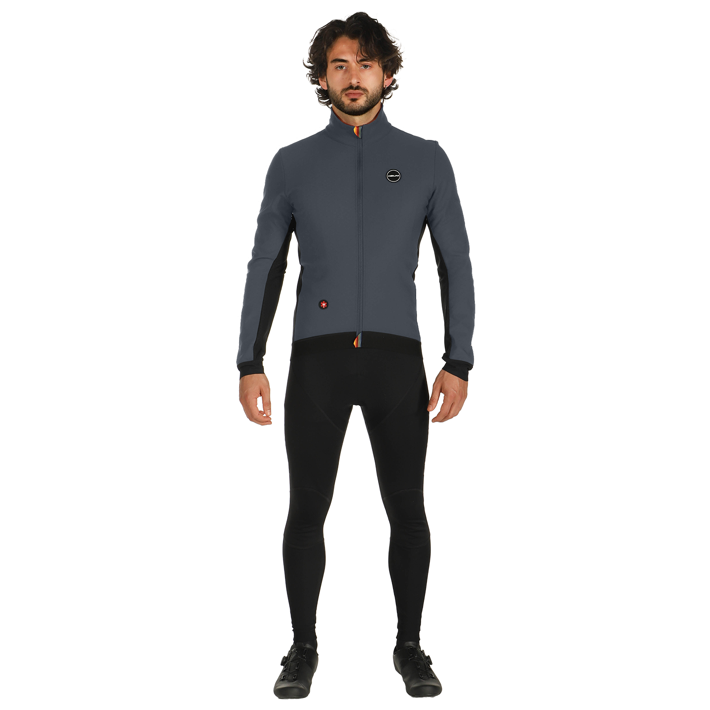 Set (Winterjacke + lange Radhose) NALINI HP Ergo Warm Set (2 Teile), für