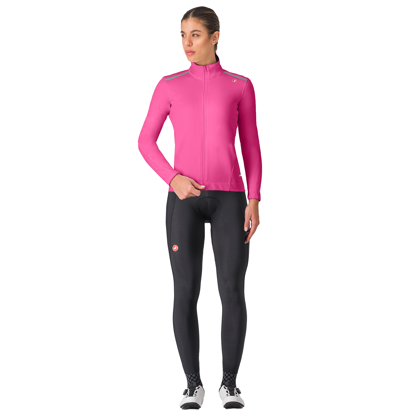 Damen-Set (Winterjacke + lange Radhose) CASTELLI Espresso Damen-Set (2