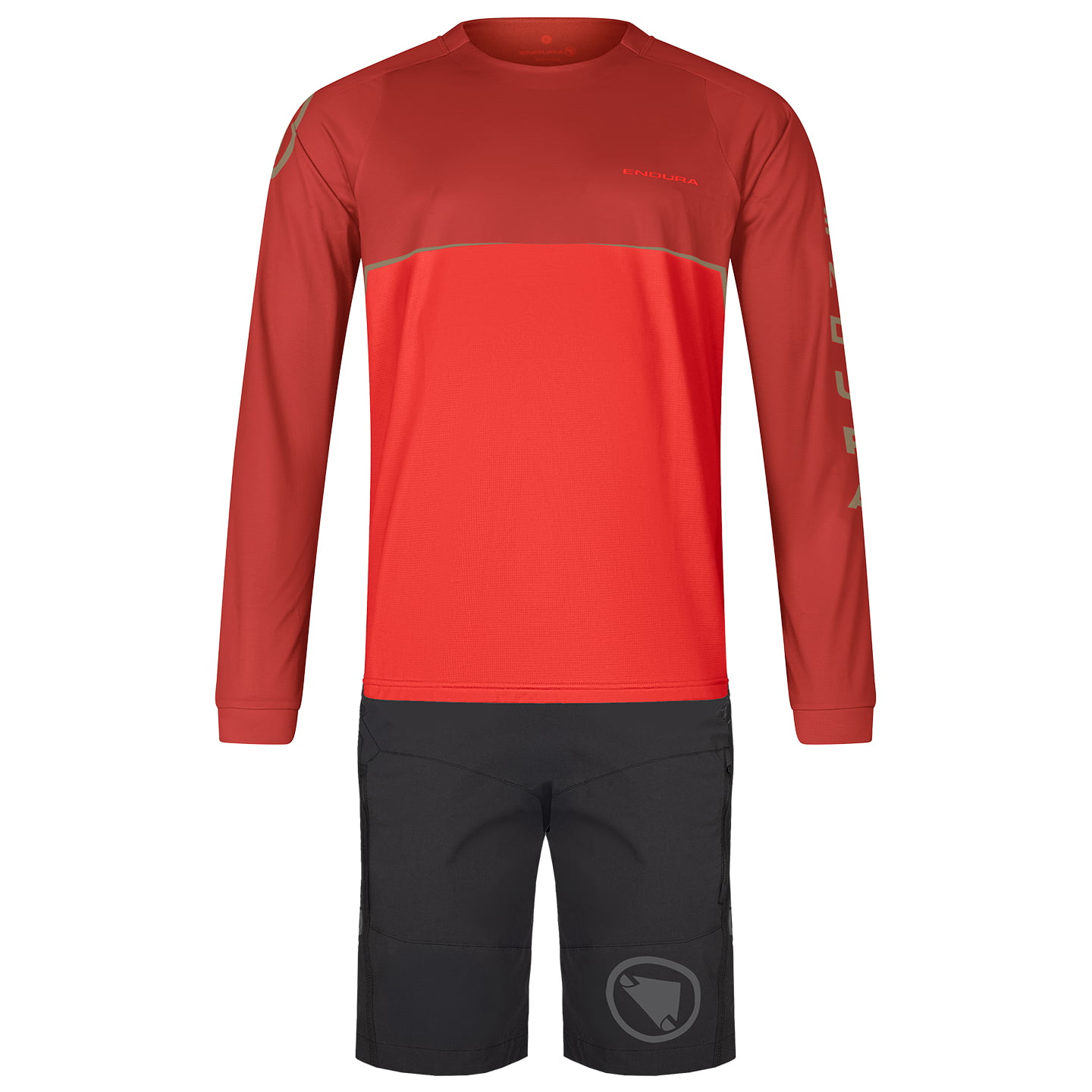Set (Radtrikot + Radhose) ENDURA Core Printed Set (2 Teile), für Herren