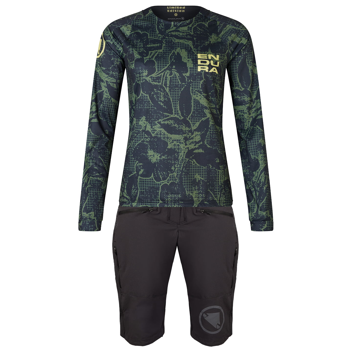 Damen-Set (Radtrikot + Radhose) ENDURA Floral LTD Printed Damen-Set (2 Teile),