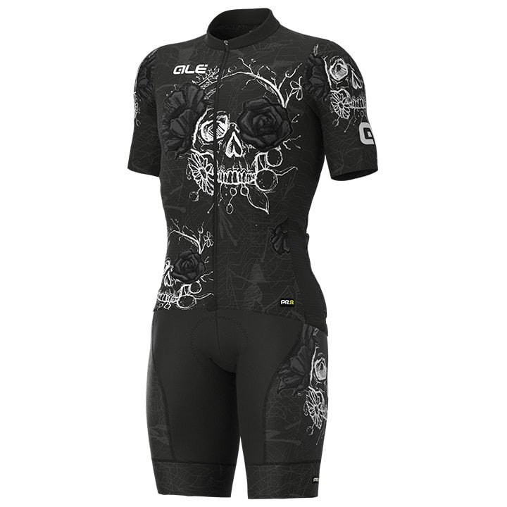 Set (Radtrikot + Radhose) ALÉ Skull, für Herren