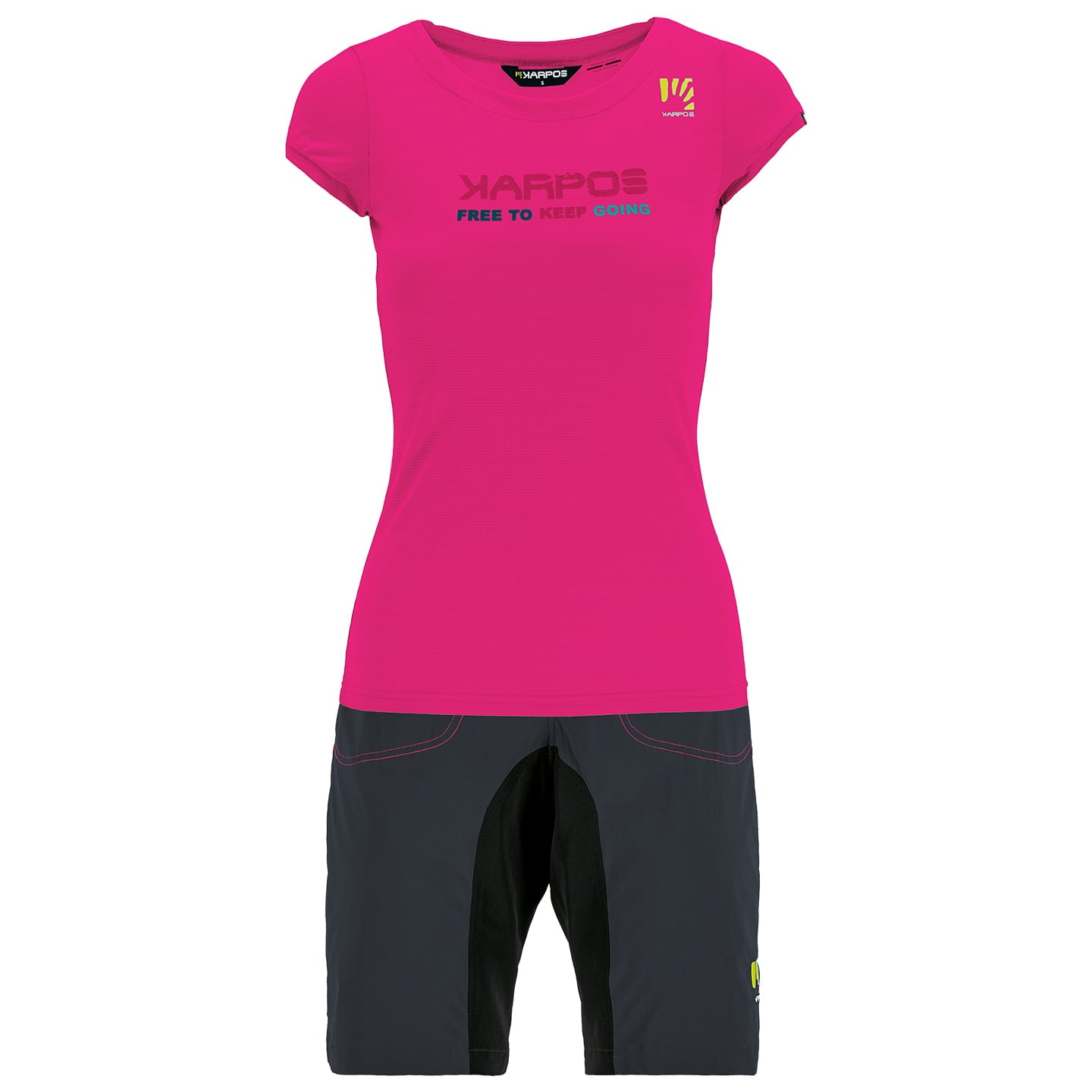 Damen-Set (Radtrikot + Radhose) KARPOS Val Federia Damen-Set (2 Teile),