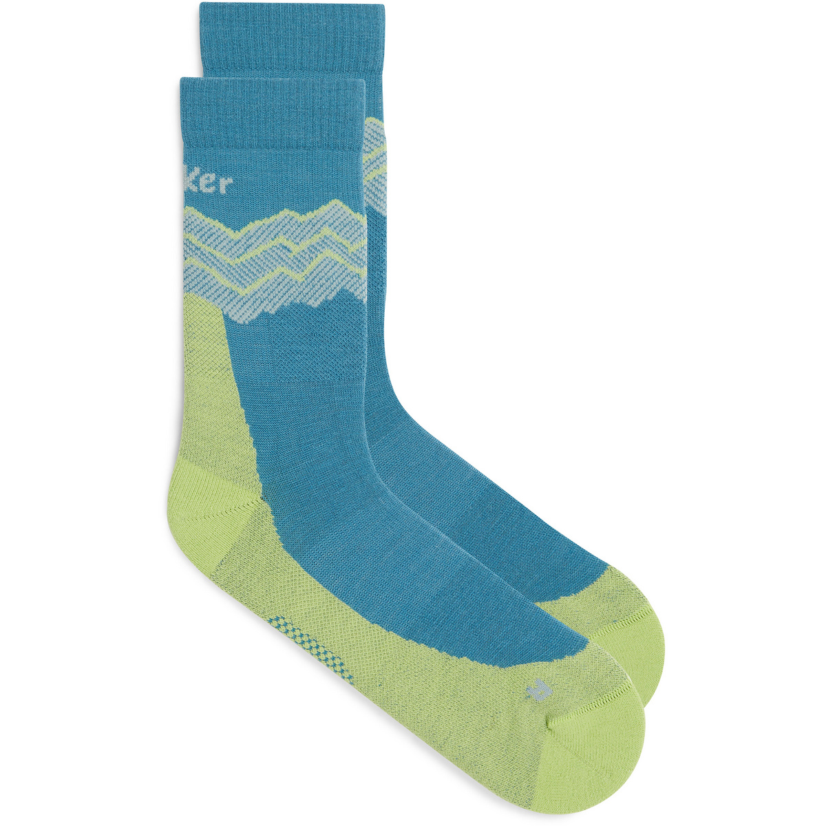 Icebreaker Herren Hike+ Medium Crew Across the Peaks Socken
