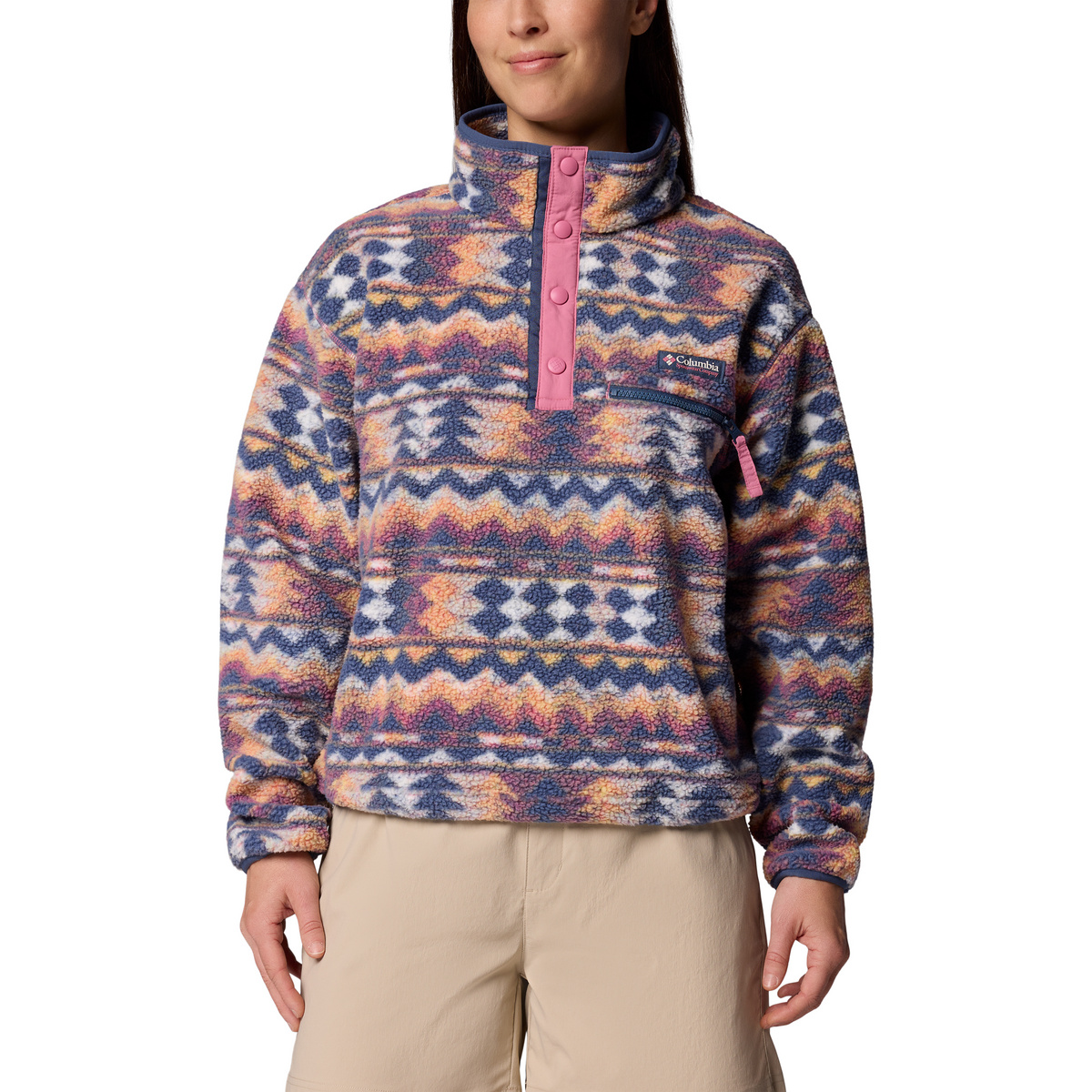 Columbia Damen Helvetia II Printed Cropped Pullover