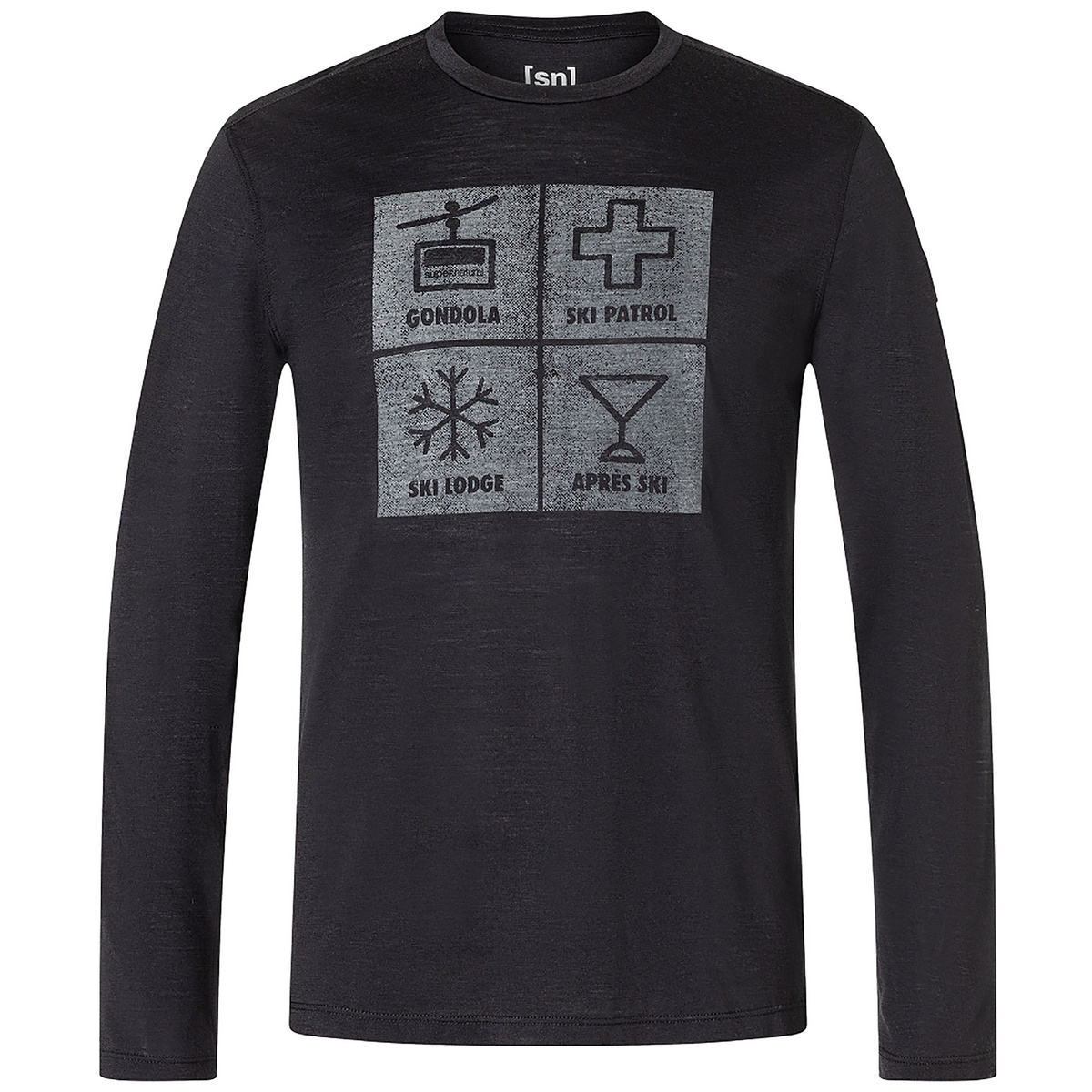 Super.Natural Herren Swiss Lodge Longsleeve