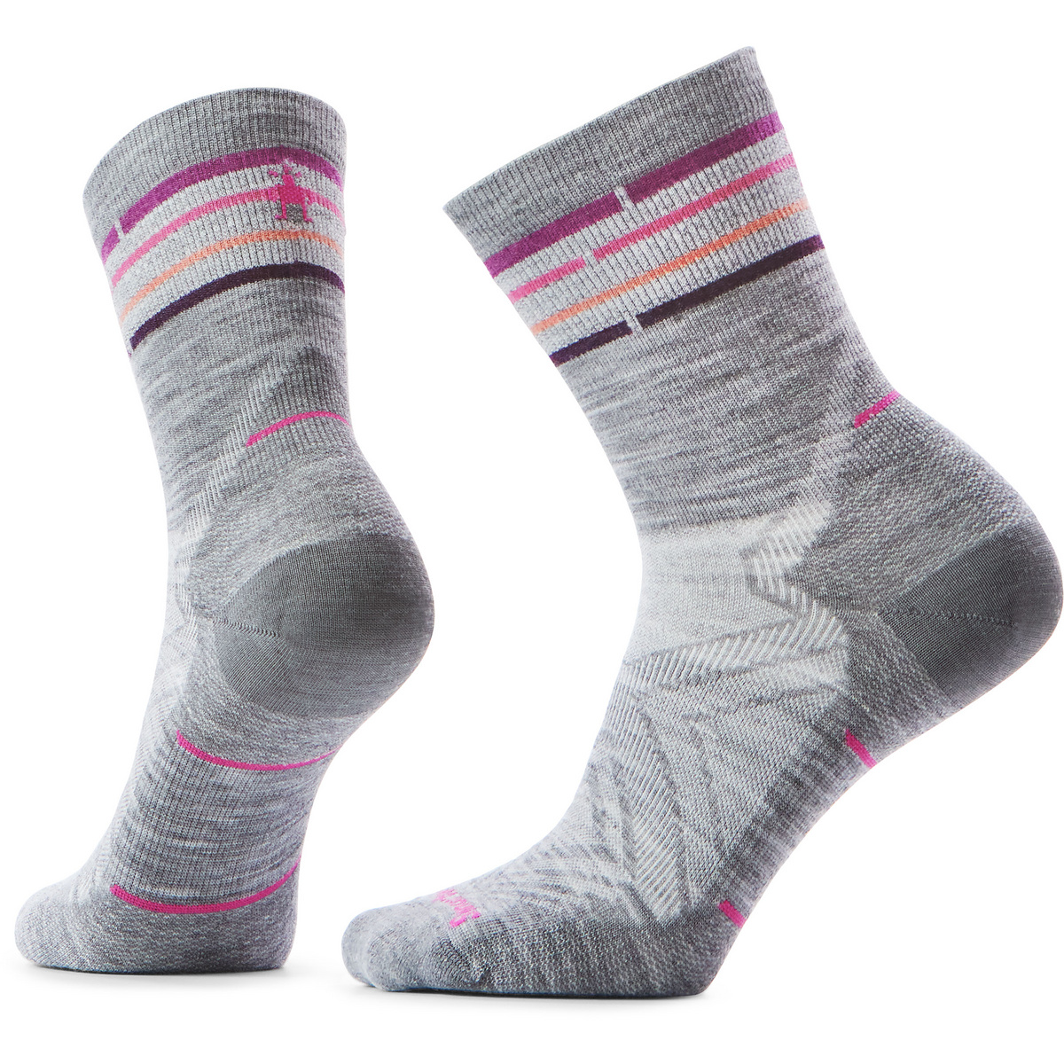 Smartwool Damen Run Zero Cushion Mid Crew Socken