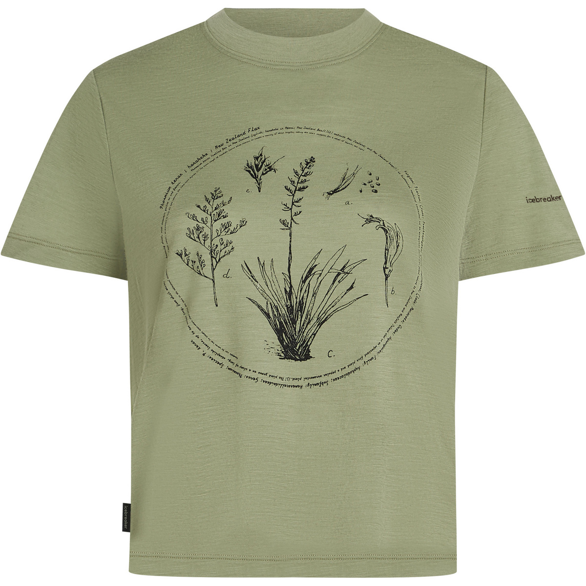 Icebreaker Damen 150 Tech Lite Crop Seed Story T-Shirt