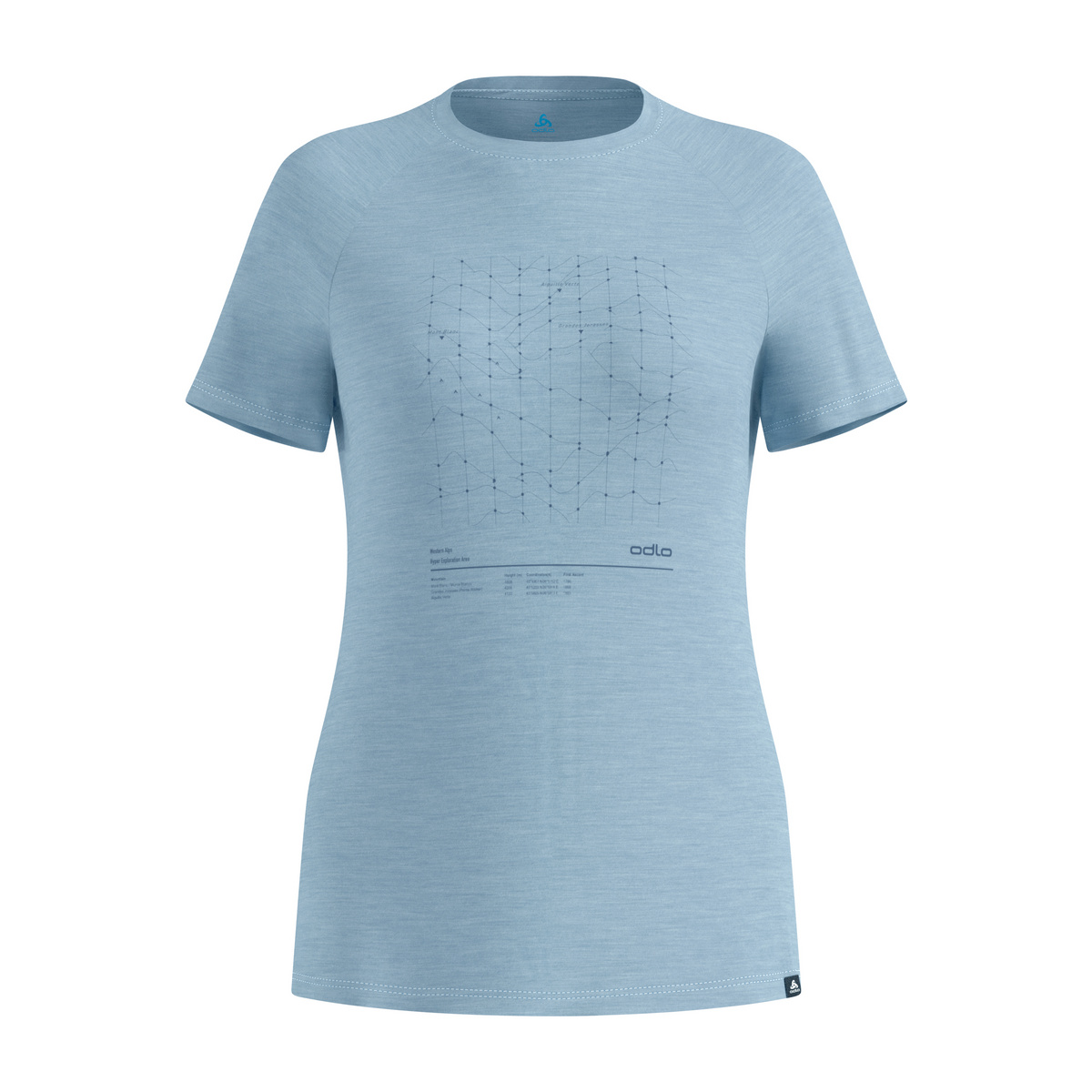 Odlo Damen Merino Tencel Hyper Map T-Shirt