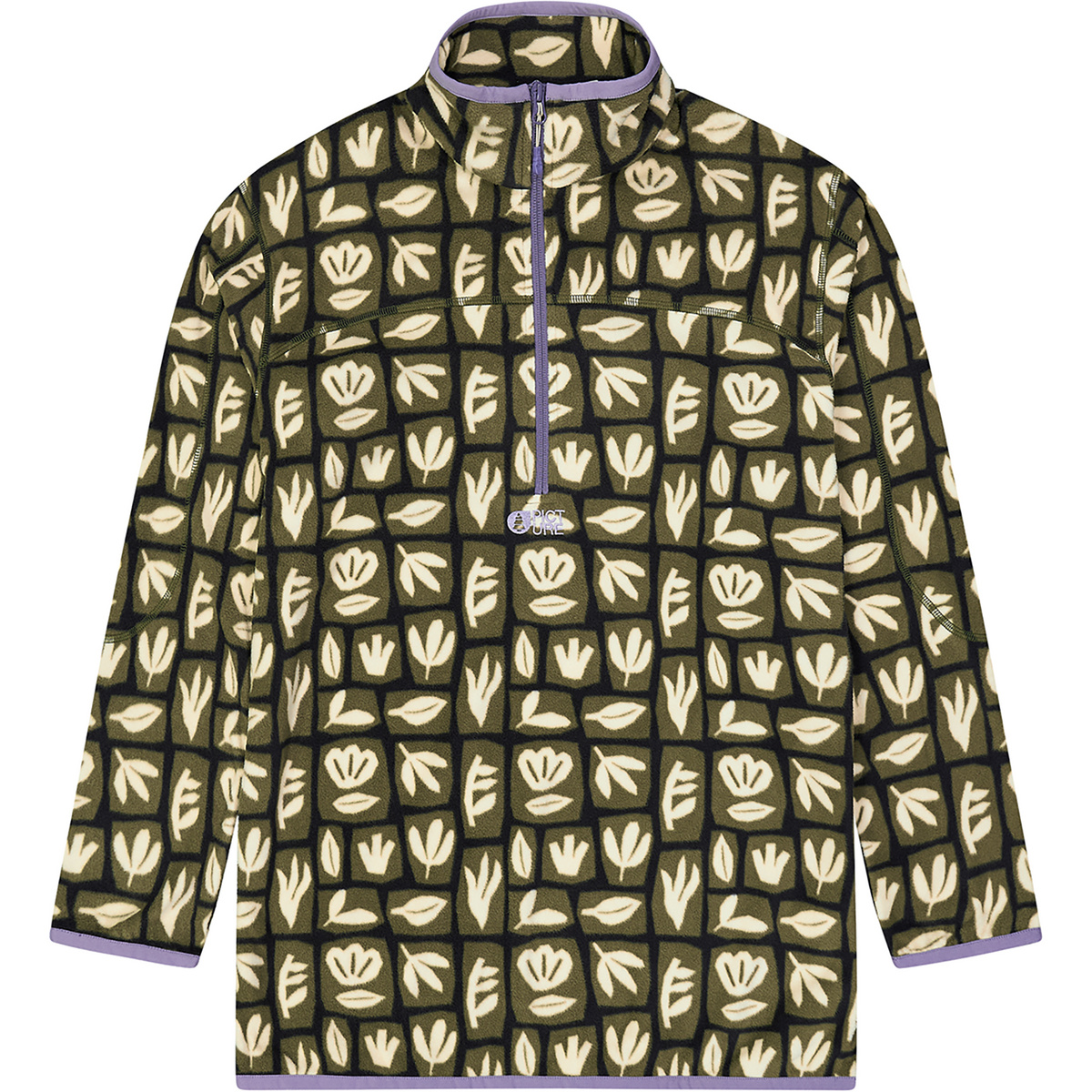 Picture Herren Inaria 1/4 Printed Fleece Pullover