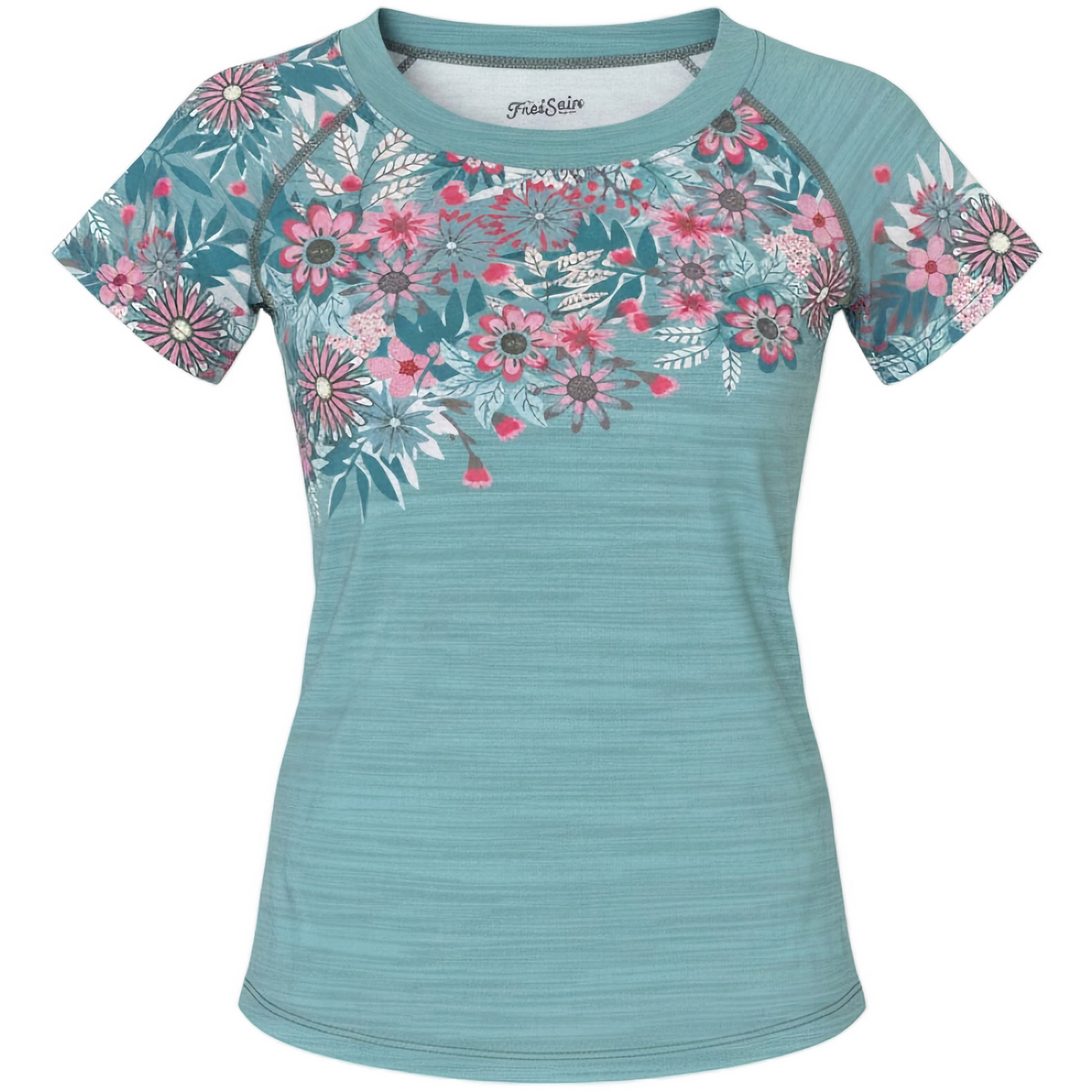 FreiSein Damen RedFlowers T-Shirt