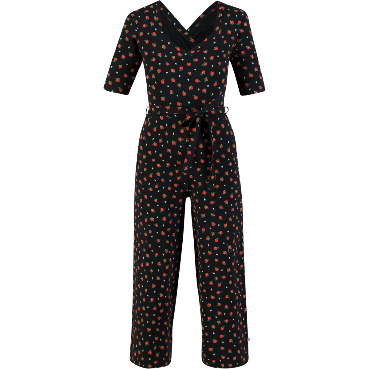Blutsgeschwister Damen Flaming Heart Marlene Jumpsuit