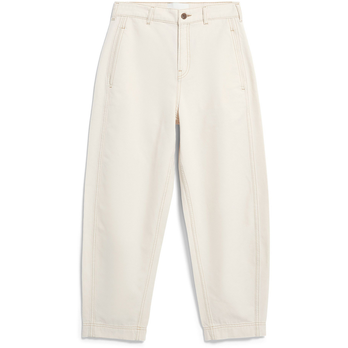 Armedangels Damen Workwear Canvas Barrel Hose