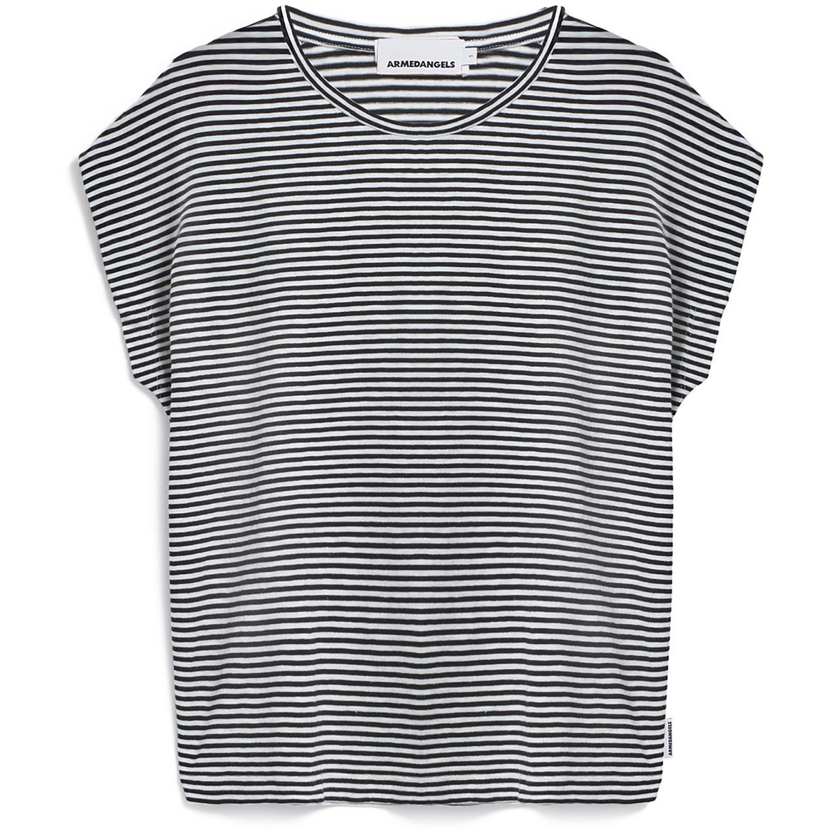 Armedangels Damen Slub Jersey Stripe T-Shirt