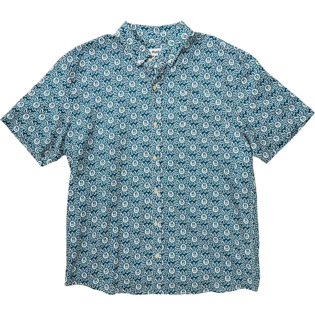 Brava Fabrics Herren Asis Percales Daisy Boxy Hemd