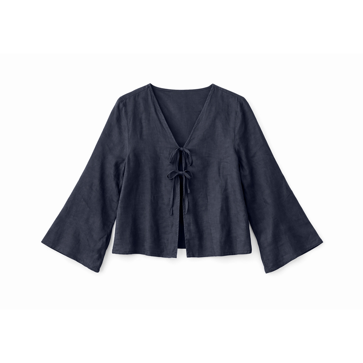 Mazine Damen Linen w. Binding Bluse