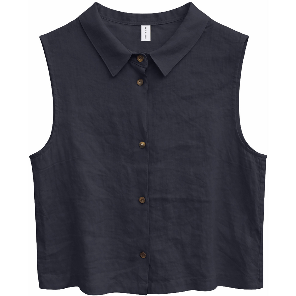 Mazine Damen Sleeveless Linen Bluse