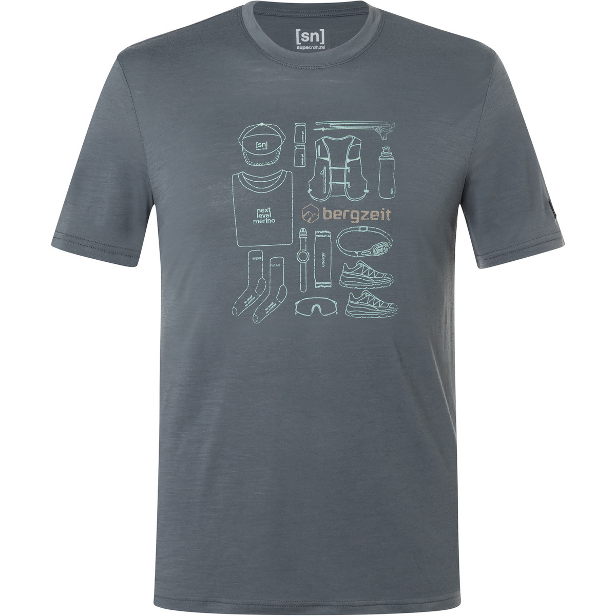 Super.Natural Herren Bergzeit Vertical Trail T-Shirt