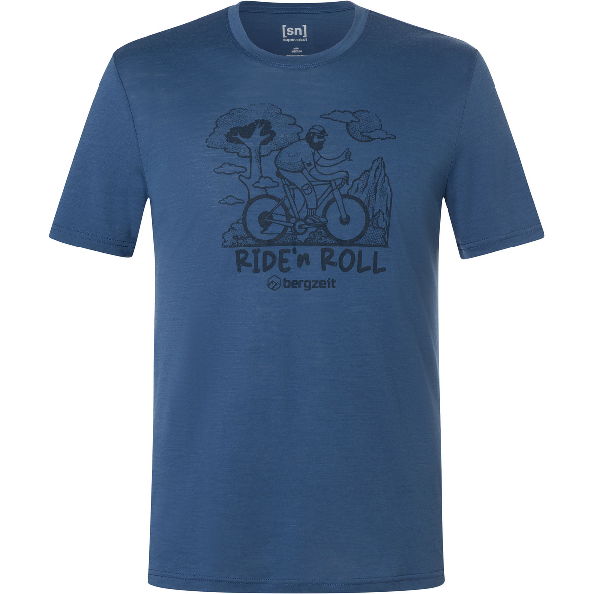 Super.Natural Herren Bergzeit Ride N Roll T-Shirt